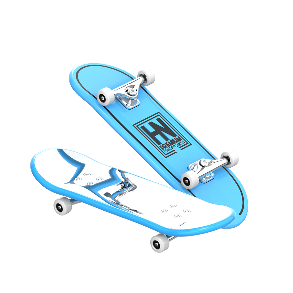 HN Premium Fingerboards - Ocean Blue w/Black Accents (Chrome Grip Series)